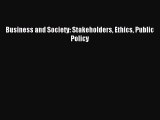 [PDF] Business and Society: Stakeholders Ethics Public Policy Full Online