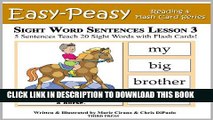 New Book Sight Word Sentences Lesson 3: 5 Sentences Teach 20 Sight Words with Flash Cards (Learn