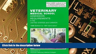 Must Have PDF  Veterinary Medical School Admission Requirements in the United States and Canada: