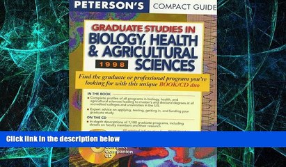 Big Deals  Peterson s Compact Guides: Graduate Studies in Biology, Health   Agricultural Sciences