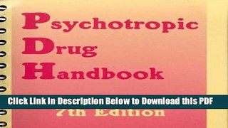 [PDF] Psychotropic Drug Handbook Free Books