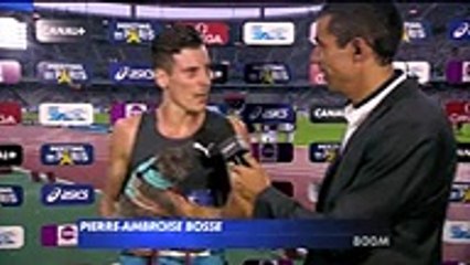 Pierre-Ambroise Bosse vient avec son chat en plein interview au meeting de Paris