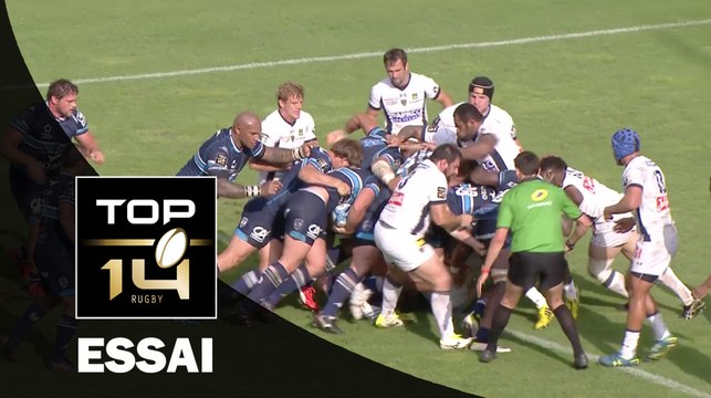 TOP 14 ‐ Essai Bismarck DU PLESSIS (MHR) – Montpellier-Clermont – J2 – Saison 2016/2017
