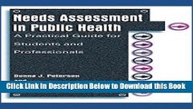 [Reads] Needs Assessment in Public Health: A Practical Guide for Students and Professionals Free