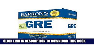New Book Barron s GRE Flash Cards, 3rd Edition: 500 Flash Cards to Help You Achieve a Higher Score
