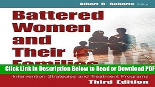 [Get] Battered Women and Their Families: Intervention Strategies and Treatment Programs, Third