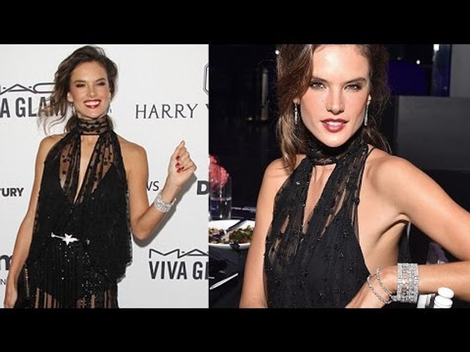 Alessandra Ambrosio Arrives At amfAR Inspiration Gala 2015