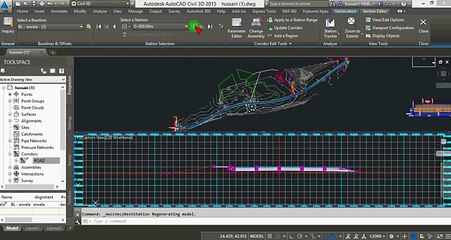Sample Line ,Section View,Quantity Takeoff