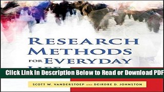 [Get] Research Methods for Everyday Life: Blending Qualitative and Quantitative Approaches Free