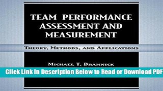 [Get] Team Performance Assessment and Measurement: Theory, Methods, and Applications (Applied