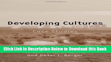 [Best] Developing Cultures: Case Studies (Culture Matters Research Project) Free Books