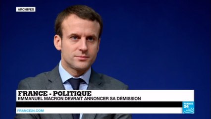 FRANCE - POLITIQUE : Emmanuel Macron devrait annoncer sa démission du gouvernement