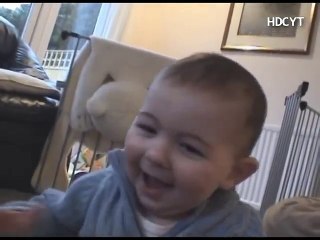 Cute baby Jasper playing with the camera