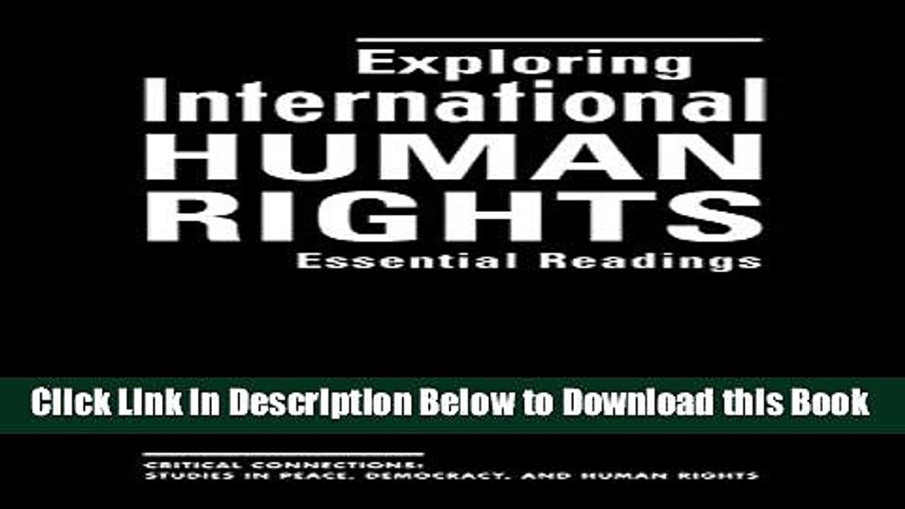 [PDF] Exploring International Human Rights: Essential Readings (Critical Connections: Studies in