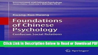 [Download] Foundations of Chinese Psychology: Confucian Social Relations (International and