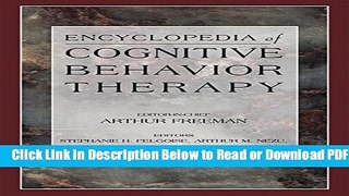 [Get] Encyclopedia of Cognitive Behavior Therapy (Social Indicators Research Series) Free Online