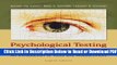 [Get] Psychological Testing and Assessment: An Introduction to Tests and Measurement Popular New