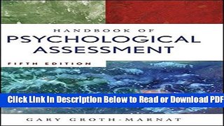 [Get] Handbook of Psychological Assessment Popular Online