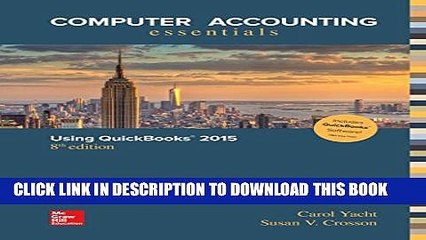 [PDF] Computer Accounting Essentials Using QuickBooks 2015 QuickBooks Software Full Collection