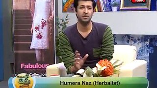 News cafe morning show at Ab tak channel with Humera naz herbalist-part 2