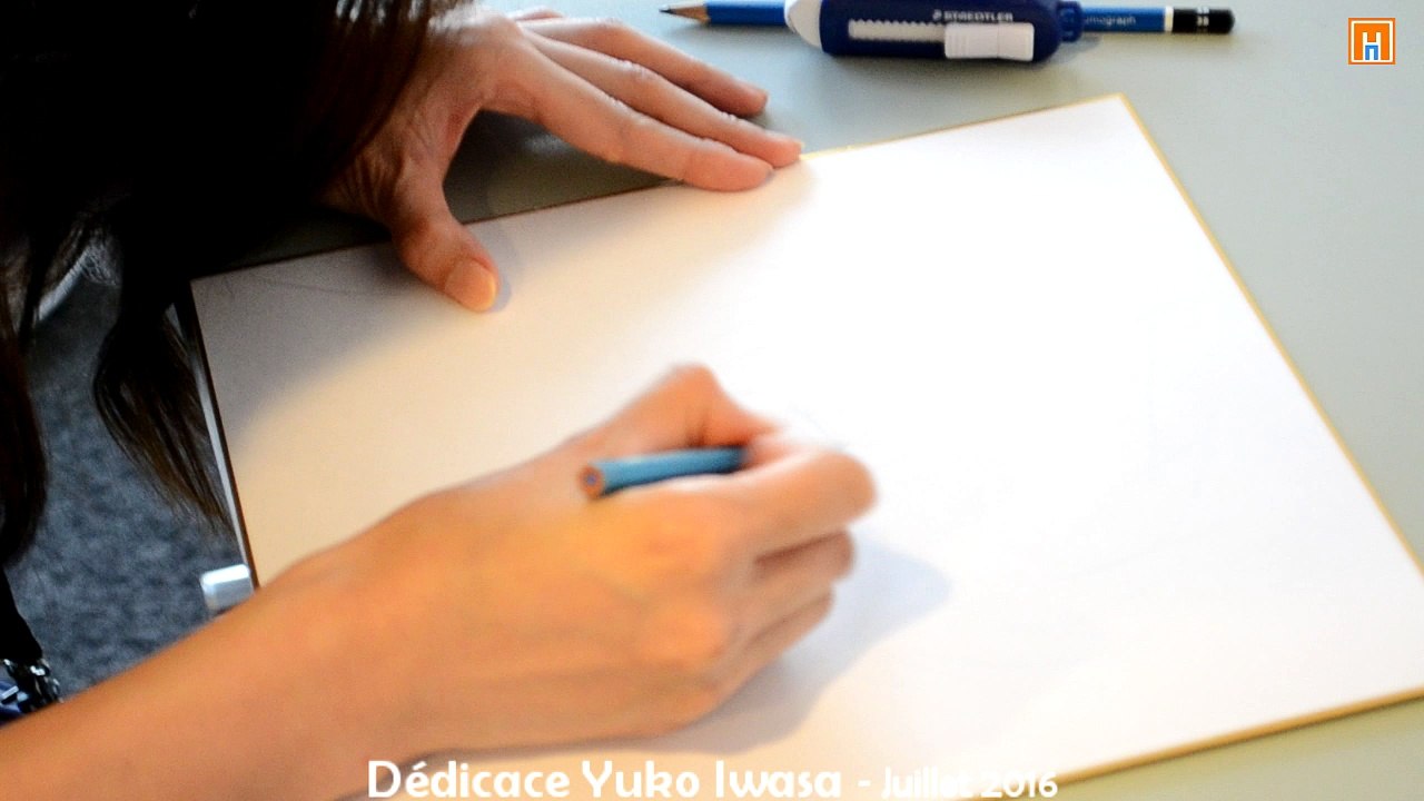 Dédicace Yuko Iwasa, chara designer de Saint Seiya The Lost Canvas