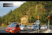 Manisa'da Seyir Halindeki Otomobil Yanarak Kül Oldu
