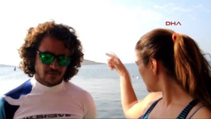 Bodrum Zafer Bayramı'nda Kulaç Attılar