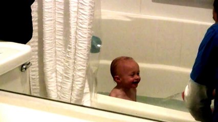 Baby Micah Laughing Hysterically in the Bathtub
