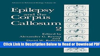 [Get] Epilepsy   the Corpus Callosum II Popular New