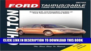 [Read PDF] Ford Taurus/Sable, 1996-05 Repair Manual (Chilton Total Car Care Series Manuals)