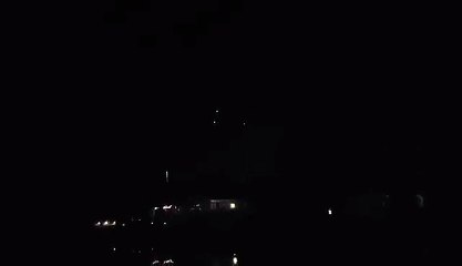 Three objects, very orange with no blinking, rotating around each other,SC, US,28.08.2016.