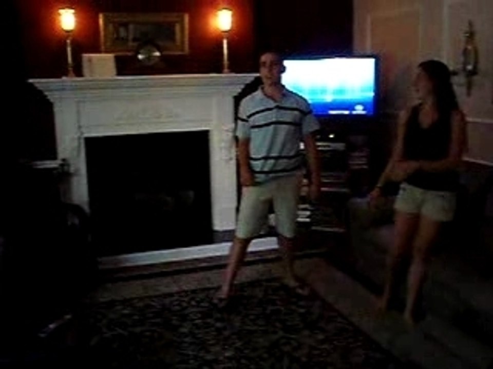 John Showing off his dance moves