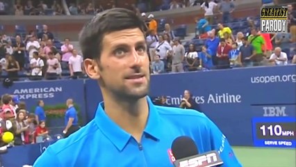 Novak Djokovic chante de Phil Collins et danse à l'US OPEN - I can't dance