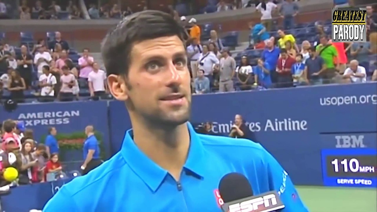 Novak Djokovic chante de Phil Collins et danse à l'US OPEN - I can't dance