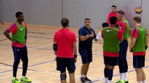 FCB HANDBOL: Xavi Pascual i Victor Tomás, satisfechos con la pretemporada [ESP]