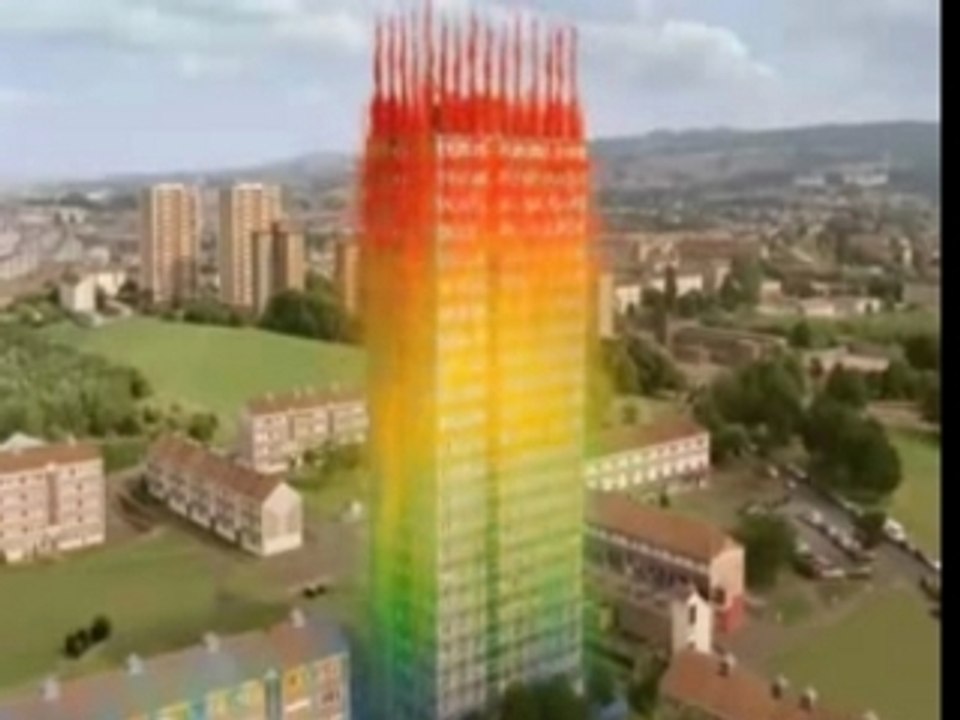 Pub-Sony-Bravia-Peinture-Immeuble