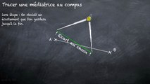 5ème Les triangles Tracer une médiatrice au compas