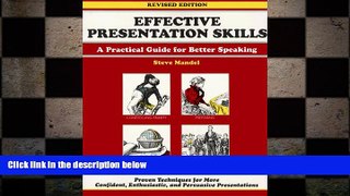 READ book  Effective Presentation Skills: A Practical Guide for Better Speaking (A Fifty Minute