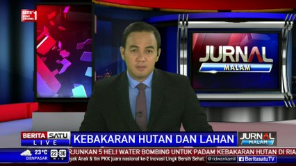 Kapolri Tinjau Lokasi Kebakaran Hutan di Kampar