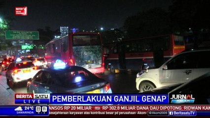 Hari Pertama Sistem Ganjil-Genap, 219 Kendaraan Ditilang