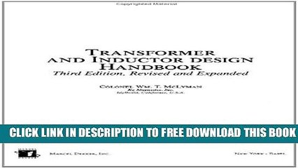 Collection Book Transformer and Inductor Design Handbook, Third Edition