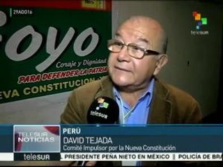 Perú: promueven referéndum para cambiar la Constitución