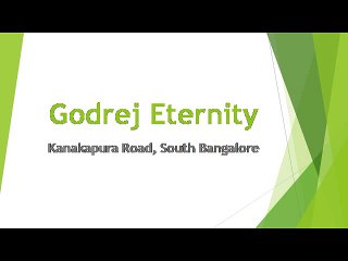Godrej Eternity Kanakapura Road Bangalore