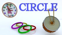 Learn shapes for kids - Circle and Objects in circular shape - Learn to draw shapes for children