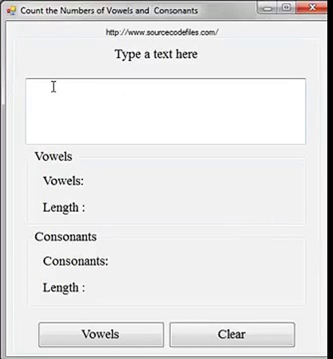 Count vowel in VB.NET