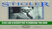 [PDF] The Essence of Stigler (Hoover Institution Press Publication) Full Online[PDF] The Essence