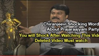 Chiranjeevi Shocking Comments On Prajarajyam Party