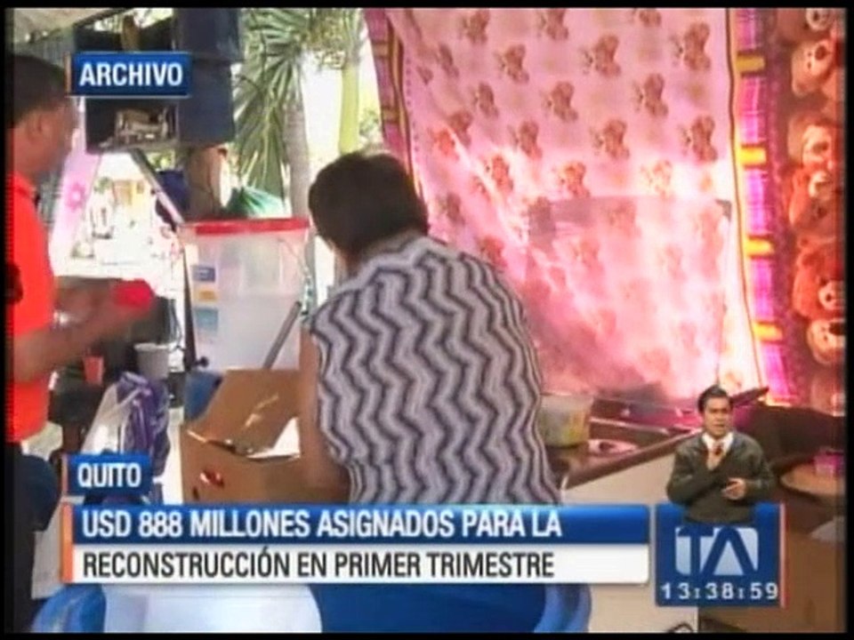 Rendición de cuentas: reconstrucción de zonas afectadas por terremoto