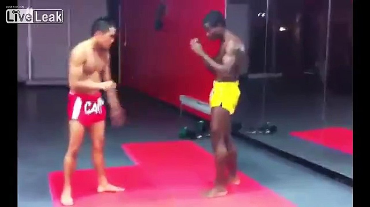 Demonstration Of A Low Kick