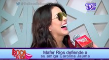 Mafer Ríos se pronuncia sobre video que hizo junto a Carolina Jaume